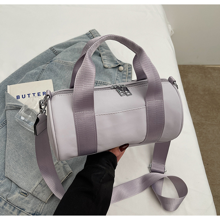 Midsummer Years 2025 Unisex Cylindrična Torba za Rameno i Crossbody, Veliki Kapacitet, Najlon, Vrhunski Dojam