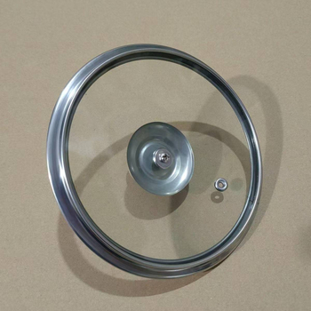 Capac din sticlă temperată, margine lată în formă de T, pentru tigaie, diametru 16-34 cm, rezistent la căldură