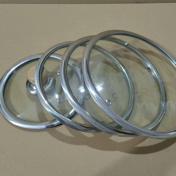 Capac din sticlă temperată, margine lată în formă de T, pentru tigaie, diametru 16-34 cm, rezistent la căldură