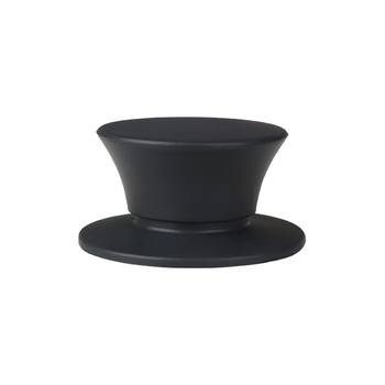 Mâner special pentru capacul de oală, din silicon rezistent la arsuri, oțel inoxidabil și mărgele de sticlă la vârf, accesoriu de bucătărie pentru uz casnic, poate sta în picioare