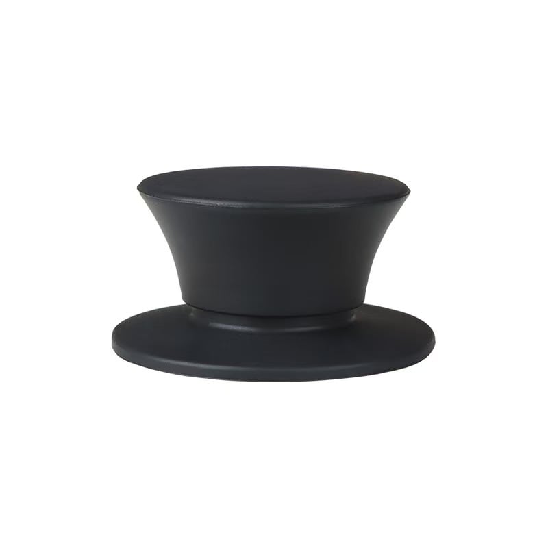 Mâner special pentru capacul de oală, din silicon rezistent la arsuri, oțel inoxidabil și mărgele de sticlă la vârf, accesoriu de bucătărie pentru uz casnic, poate sta în picioare