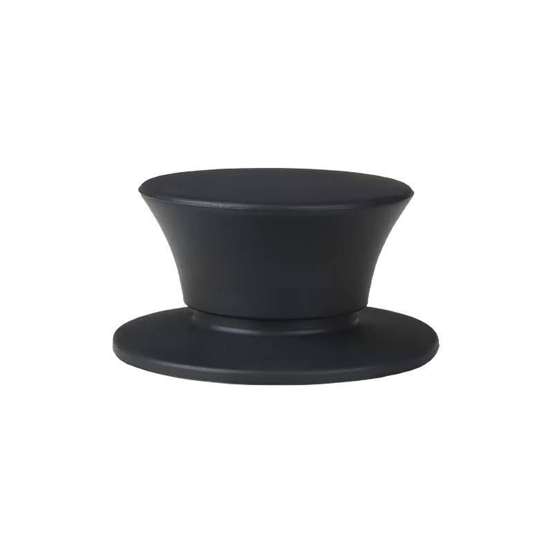Mâner special pentru capacul de oală, din silicon rezistent la arsuri, oțel inoxidabil și mărgele de sticlă la vârf, accesoriu de bucătărie pentru uz casnic, poate sta în picioare