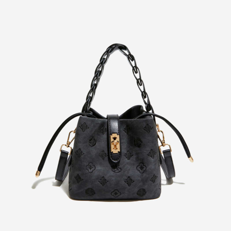 Korejskog stila bucket torba, lagani luksuz, svakodnevna torba za ramena i crossbody
