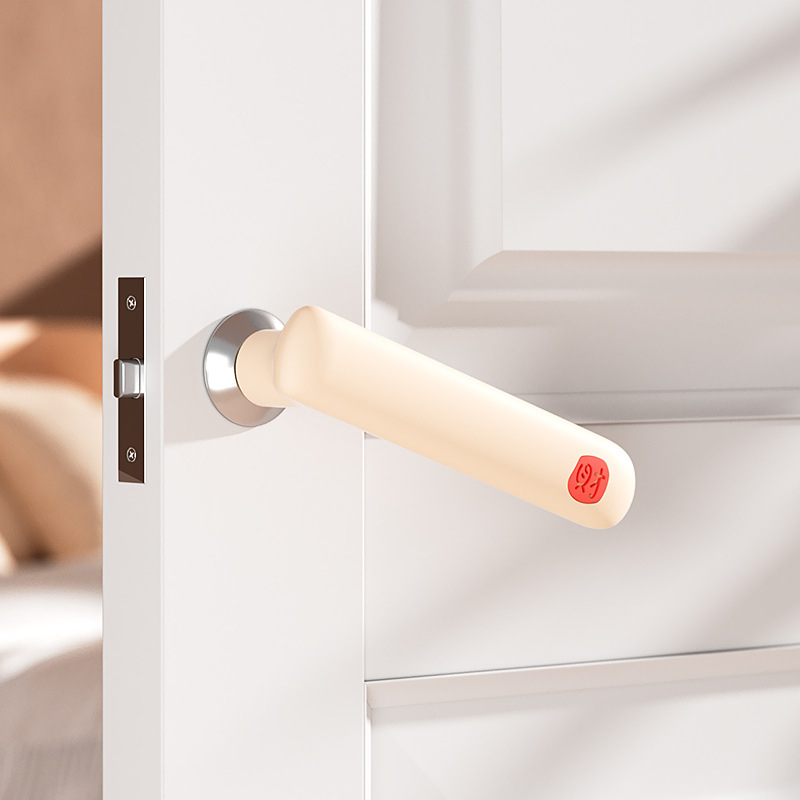 Protector din silicon al mânerului ușii, acoperire anti-static și anti-coliziune pentru dormitor, baie și ușă de intrare