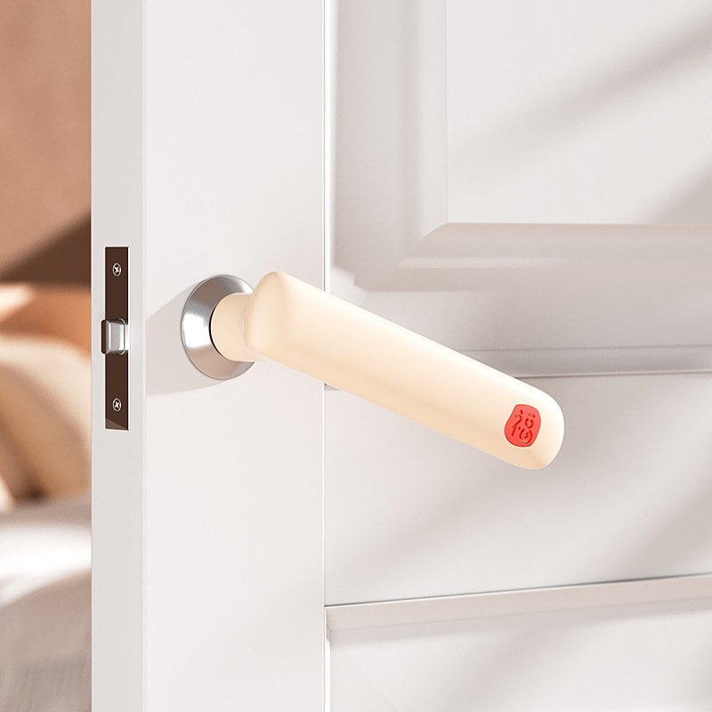 Protector din silicon al mânerului ușii, acoperire anti-static și anti-coliziune pentru dormitor, baie și ușă de intrare