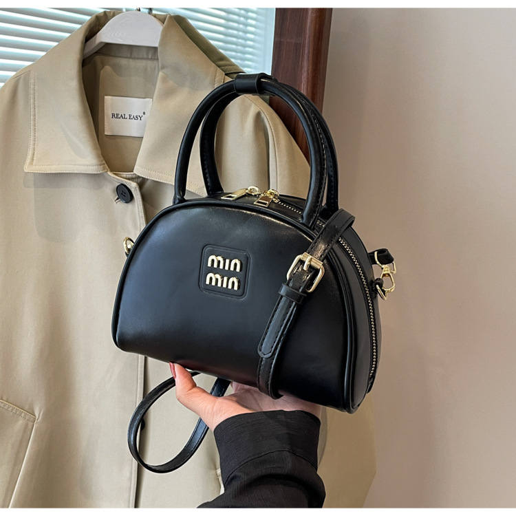 Ženska torbica u retro stilu, oblik školjke, mala, PU materijal, s ručkom i naramenicom za crossbody