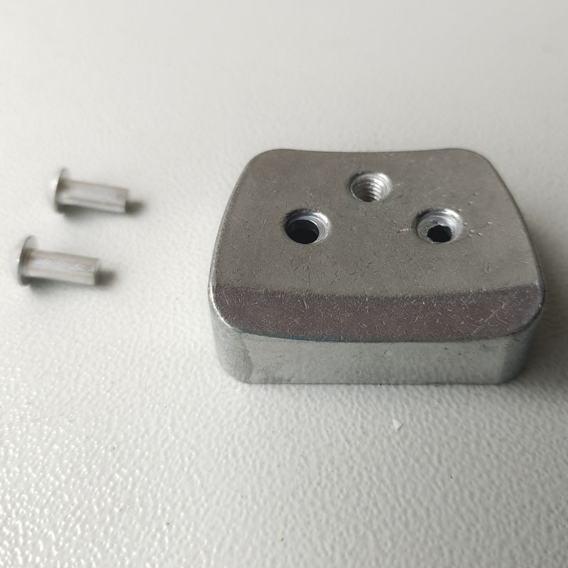Happy 22–26 cm Suport din aluminiu pentru mâner, pernă de șezut și plăci din aluminiu pentru oală sub presiune – ansamblu cu nit fixat
