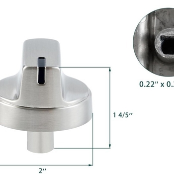 WB03X29300 Buton de control pentru arzătorul de gaz, cuptor și plită - piese de schimb și accesorii
