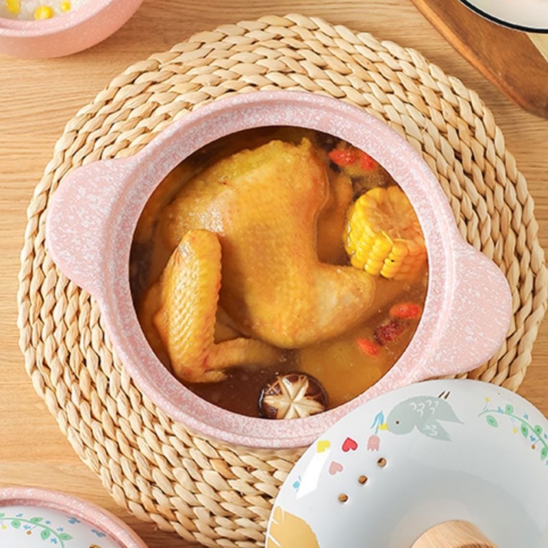 Oală de lut cu piatră Maifan, stil japonez, pentru supe și orez gătit în oală, compatibilă cu aragazul, rezistentă la temperaturi ridicate, fără fisuri