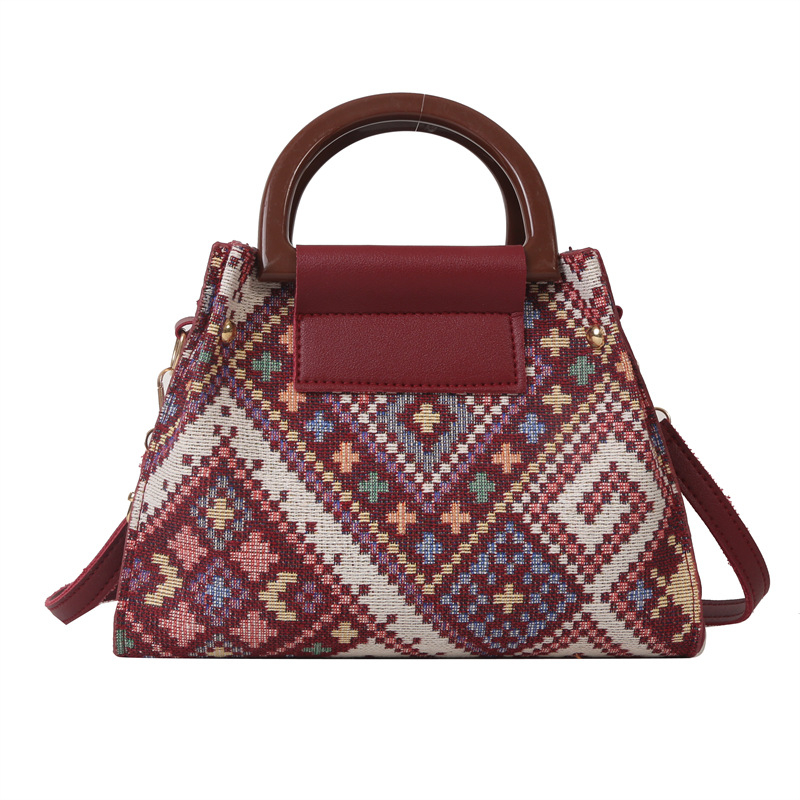 PU kožna torba-vedro s kariranim uzorkom, stilna dnevna torba za rame i crossbody