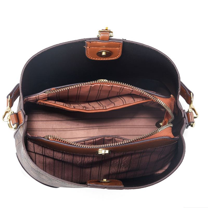 Ženska bucket torba, modni trend 2025., elegantan nišni dizajn, torba za ručno nošenje i preko ramena