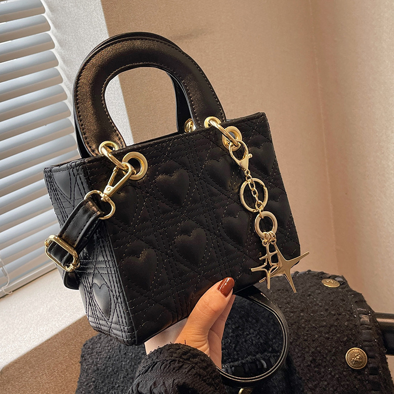 Crvena svadbena mala torbica s kaišem preko ramena, PU materijal, stil Diana bag