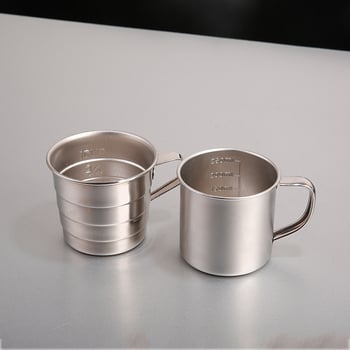 Cupa de măsurare din oțel inoxidabil cu scară pentru orez, făină și zahăr
