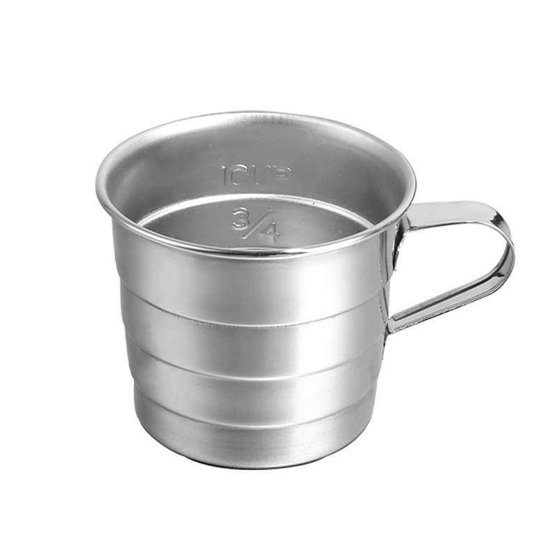 Cupa de măsurare din oțel inoxidabil cu scară pentru orez, făină și zahăr