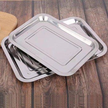 Grill din oțel inoxidabil, pătrat, cu strat magnetic întărit și fund plat