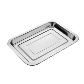 Grill din oțel inoxidabil, pătrat, cu strat magnetic întărit și fund plat