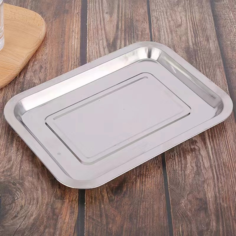 Grill din oțel inoxidabil, pătrat, cu strat magnetic întărit și fund plat