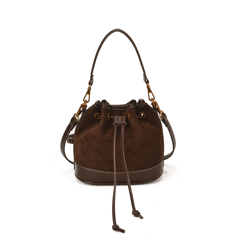 Patchwork torbica za žene, bucket bag u korejskom stilu, retro 2025