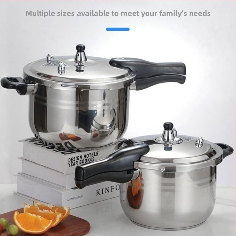 Oală sub presiune din oțel inoxidabil 304, grosime extra, diametru 16-32 cm, rezistentă la explozie, de calitate alimentară, pentru uz casnic, compatibilă cu aragaz pe gaz și plită cu inducție