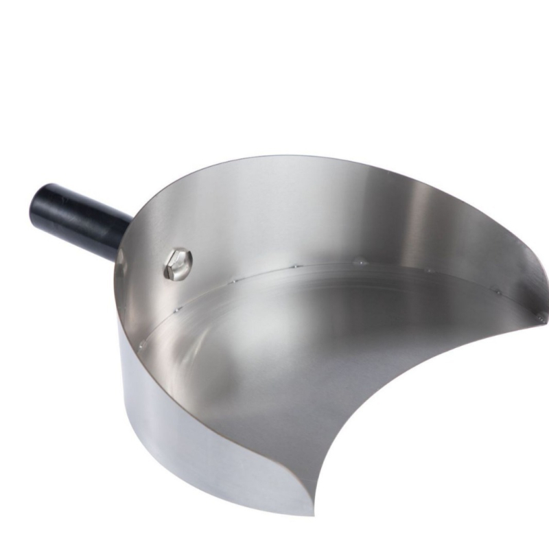 Spatulă de grătar din oțel inoxidabil cu tavă pentru carne, ustensilă de grătar exterior, stil Orientul Mijlociu, dimensiuni 22.5 × 17.5 × 80