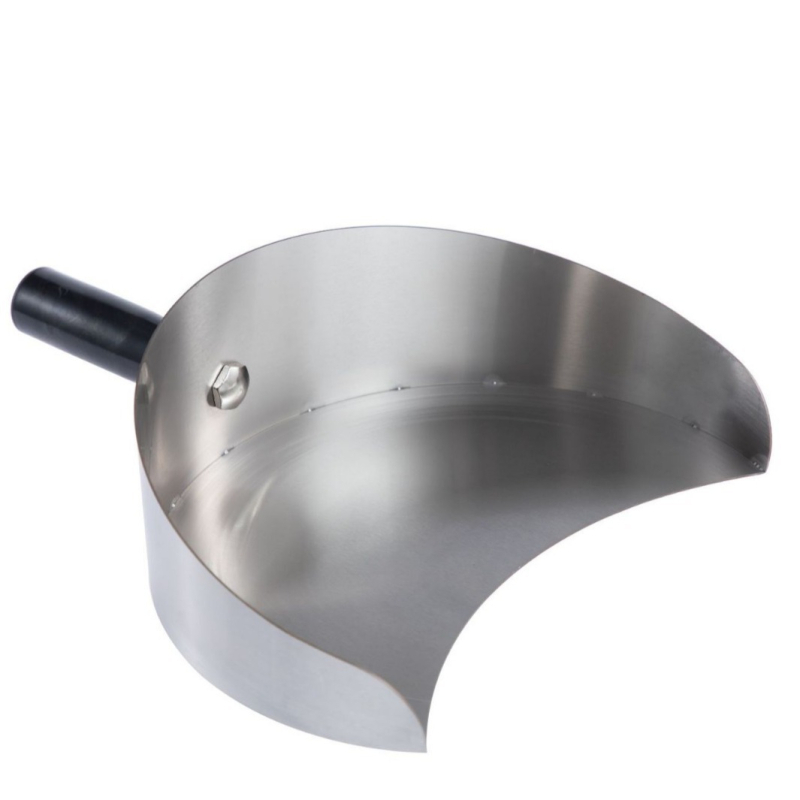 Spatulă de grătar din oțel inoxidabil cu tavă pentru carne, ustensilă de grătar exterior, stil Orientul Mijlociu, dimensiuni 22.5 × 17.5 × 80
