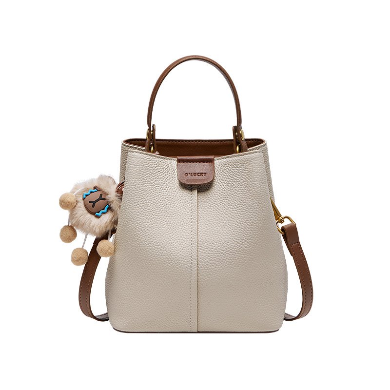 2026 nova ženska kožna bucket torba s crossbody remenom, elegantna i visoke kvalitete