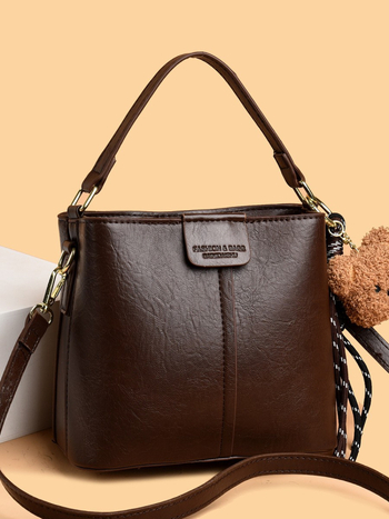 Ženska bucket torba, 2025 novi korejski stil, svestrana torba za ramena, velika kapaciteta, retro crossbody dizajn