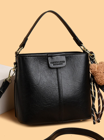 Ženska bucket torba, 2025 novi korejski stil, svestrana torba za ramena, velika kapaciteta, retro crossbody dizajn