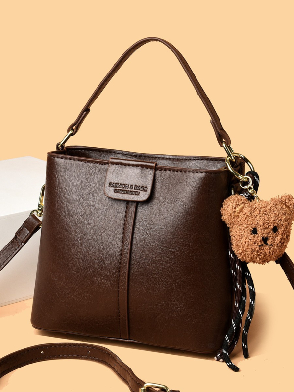 Ženska bucket torba, 2025 novi korejski stil, svestrana torba za ramena, velika kapaciteta, retro crossbody dizajn