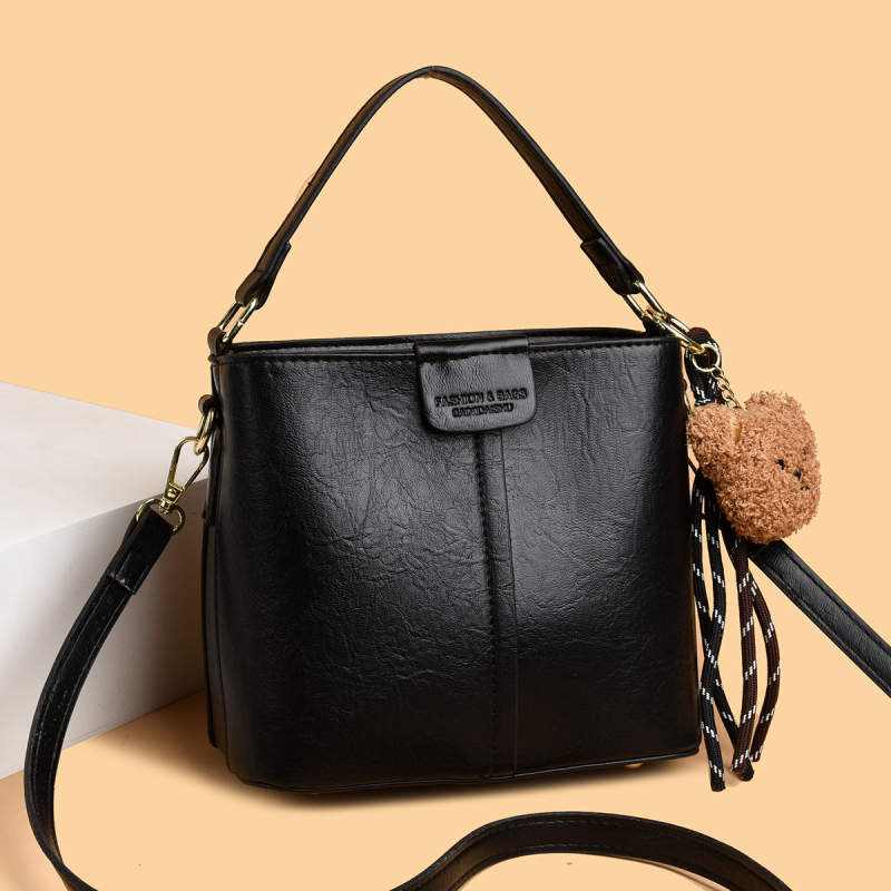 Ženska bucket torba, 2025 novi korejski stil, svestrana torba za ramena, velika kapaciteta, retro crossbody dizajn