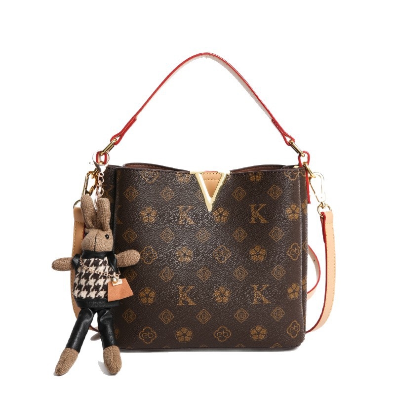 Ženska vintage cvjetna bucket torba, model 2026, vrhunska luksuzna torba za rame ili crossbody