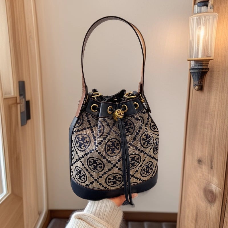 Denim bucket torba sa šnonom, ženska torba za ramena, velika kapaciteta