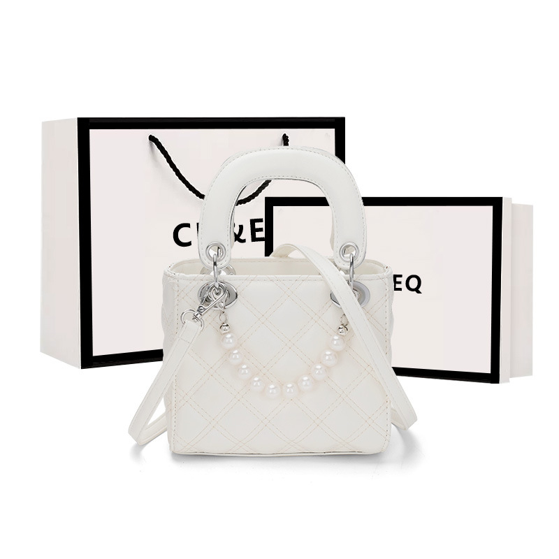 PU mala kvadratna crossbody torba, unisex dizajn, inspirirano Princezom Dianom, proljeće 2025