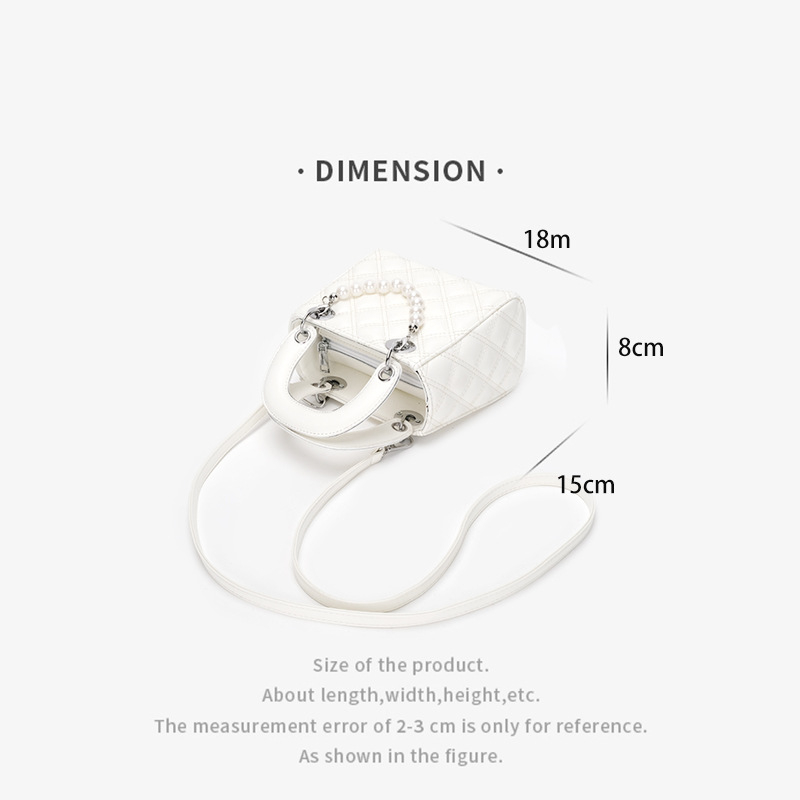 PU mala kvadratna crossbody torba, unisex dizajn, inspirirano Princezom Dianom, proljeće 2025