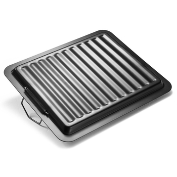 Tigaie antiaderentă pentru grătar, tigaie pătrată din oțel inoxidabil, 25x30 cm, accesorii pentru grătar