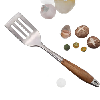 Rosewood oțel inoxidabil set gril 4 piese - spatulă furculiță clește perie