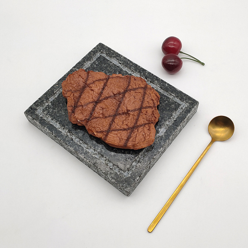 Személyre szabott gránit nyugati stílusú steak- és barbecue tál, kő étkező tál és pizza tál