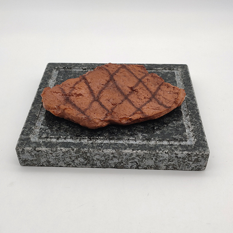 Személyre szabott gránit nyugati stílusú steak- és barbecue tál, kő étkező tál és pizza tál