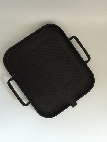 Placă grill pentru inducție, stil coreean, pătrată, fără fum, antiaderentă