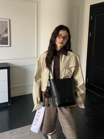 Ženska bucket torba u korejskom stilu, crossbody, model 2026, velik kapacitet, elegantna i svestrana