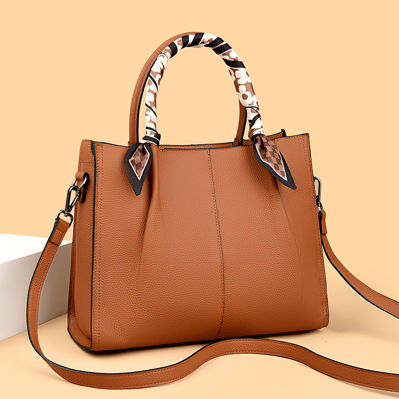 Ženska torbica od prave kože, luksuznog izgleda, velika zapremina, stil Princeze Diane, kožna crossbody torba