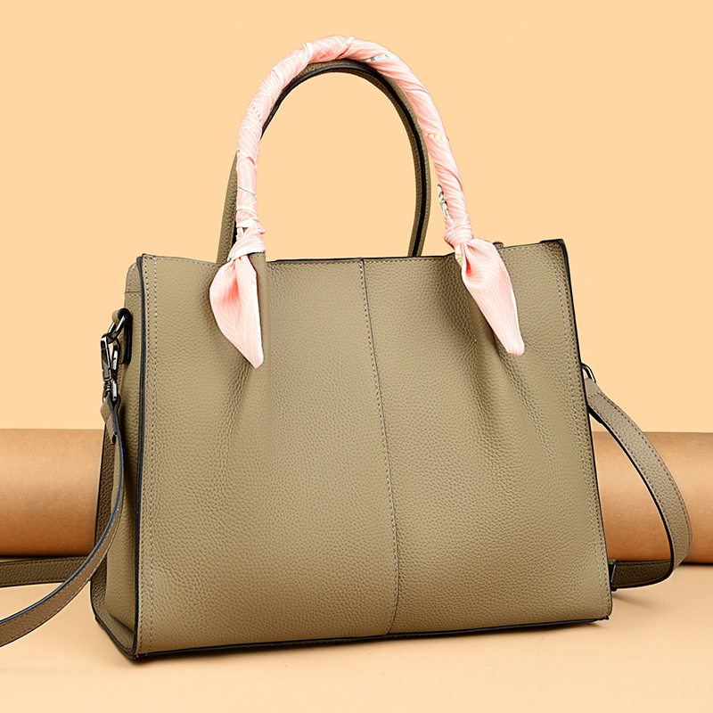 Ženska torbica od prave kože, luksuznog izgleda, velika zapremina, stil Princeze Diane, kožna crossbody torba