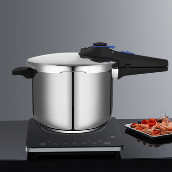 Oală sub presiune din oțel inoxidabil 304, 6 L, universală pentru plite cu inducție și aragaz