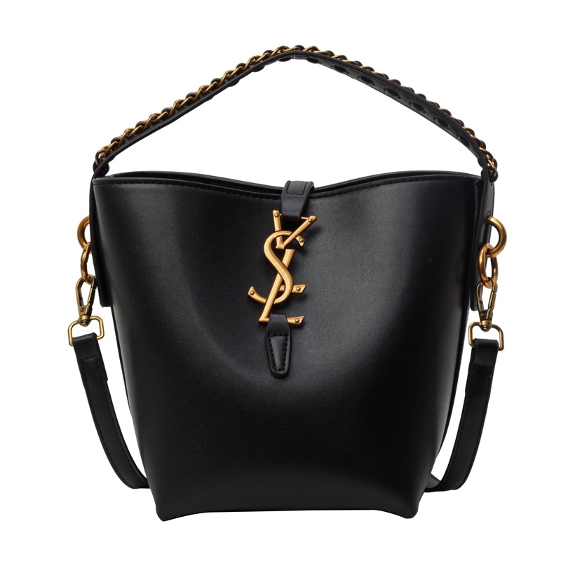 Ženska bucket torba s lancem, lagan luksuzan dizajn Yangshulin, za rameno i crossbody