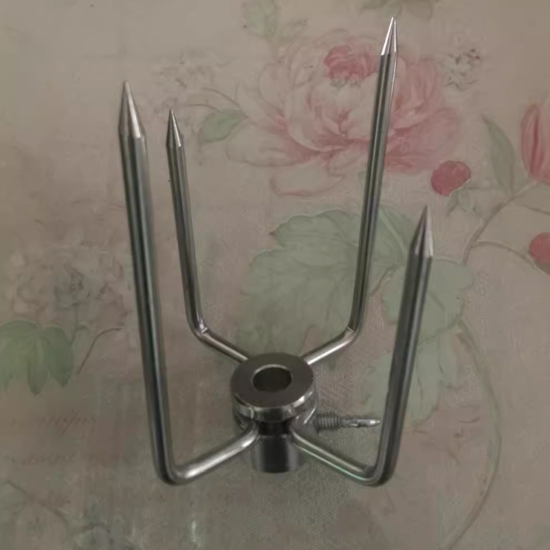 Furculiță de grătar rotativă din oțel inoxidabil, calitate alimentară, accesoriu pentru grătar