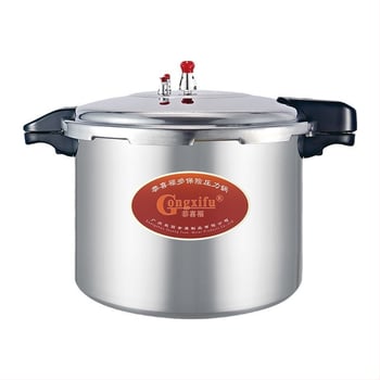 Oală sub presiune din aliaj de aluminiu lustruit, pentru aragazuri pe gaz și inducție, antiaderent, pentru uz casnic și comercial