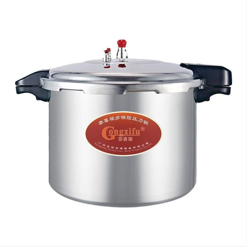 Oală sub presiune din aliaj de aluminiu lustruit, pentru aragazuri pe gaz și inducție, antiaderent, pentru uz casnic și comercial