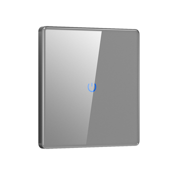 Bežični glasovni Bluetooth Mesh pametni dodirni panel od kaljenog stakla, siva