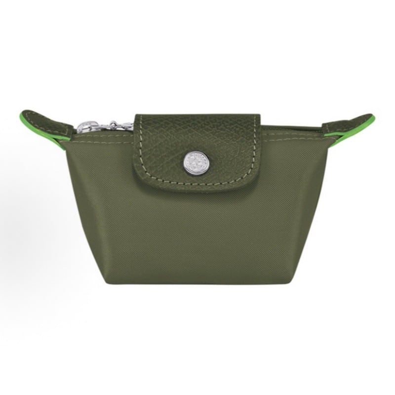Sárkány mintás, színblokkokkal készült mini dumpling táska, francia divat stílusú, nylon‑bőr kombináció, kis pénztárca érmékhez, fülhallgatóhoz, rúzshoz és kulcsokhoz