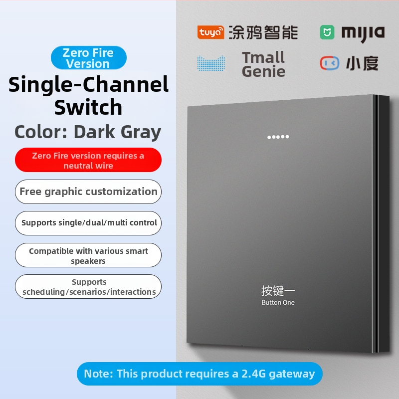2.4G bezdrôtový Bluetooth Mesh inteligentný panel spínačov pre hotely a penzióny s ovládáním hlasom